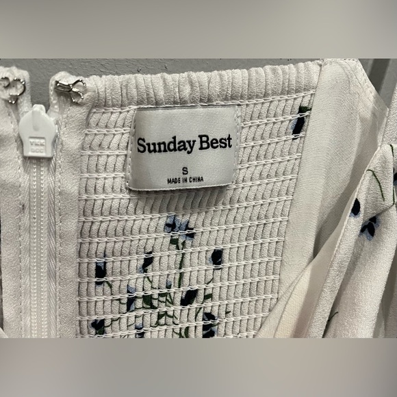 ARITZIA SUNDAY BEST FLORAL PRINT BUSTIER MIDI DRESS - Picture 6 of 6